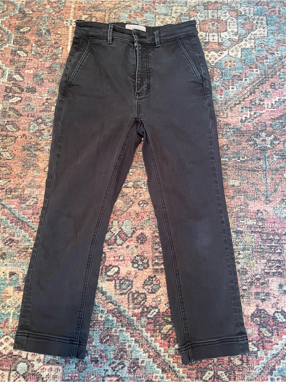 Everlane Black Ankle-Length Cropped Jeans